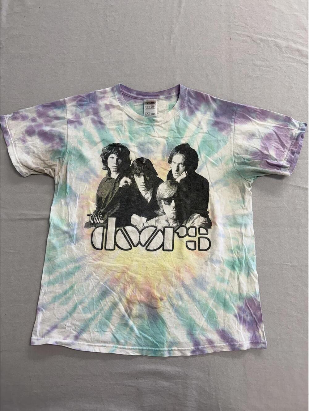Faded The Doors T-shirt Band Members Tie Dye - M